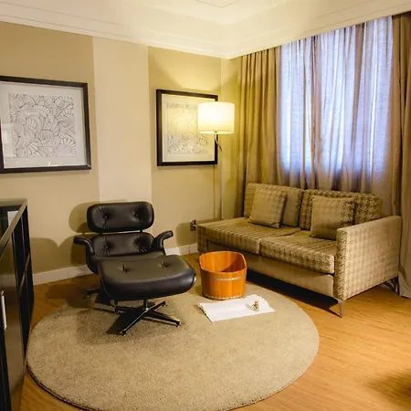 阿爾法城麗筠飯店 Barueri Exterior photo A living room in a serviced apartment in London